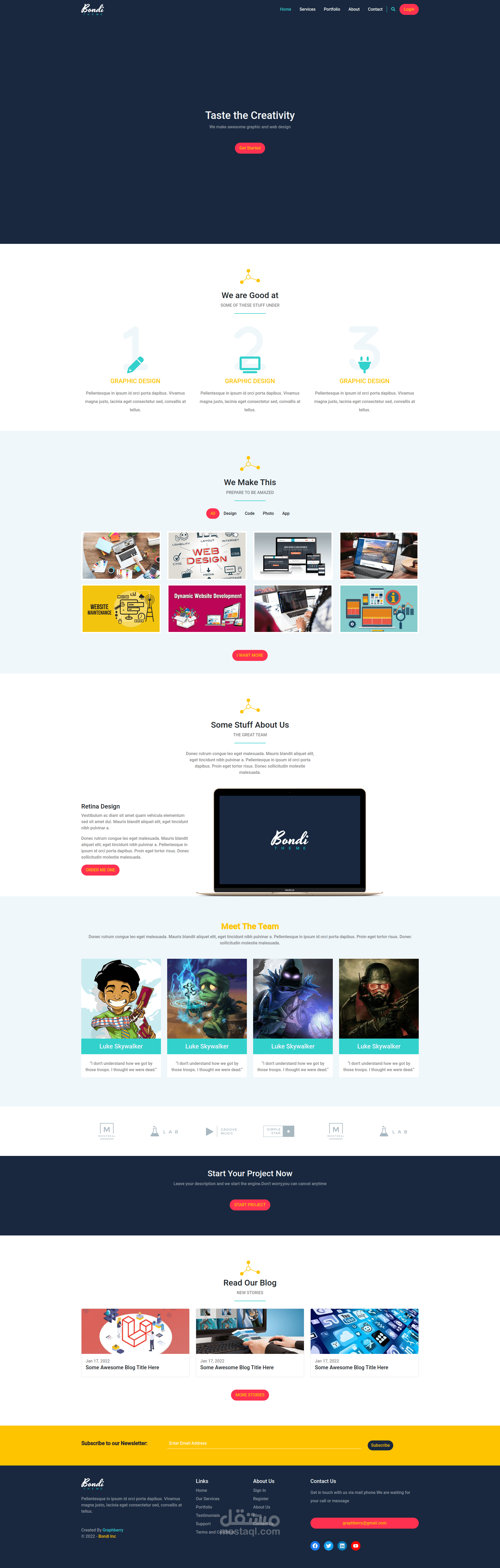 Landing page