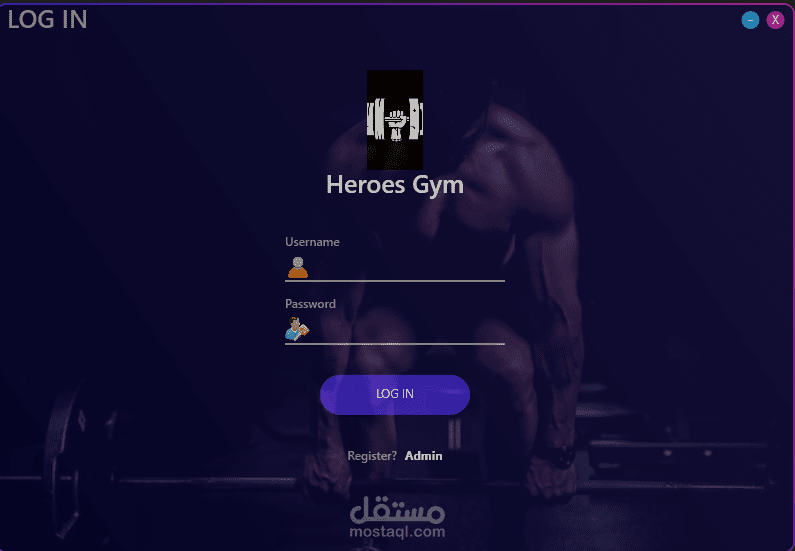 برمجة تطبيق سطح مكتب خاص لصالة رياضية (Gym)
