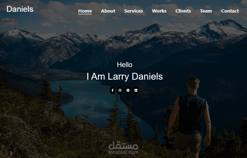 Portfolio شخصي باستخدام HTML-CSS-Bootstrap