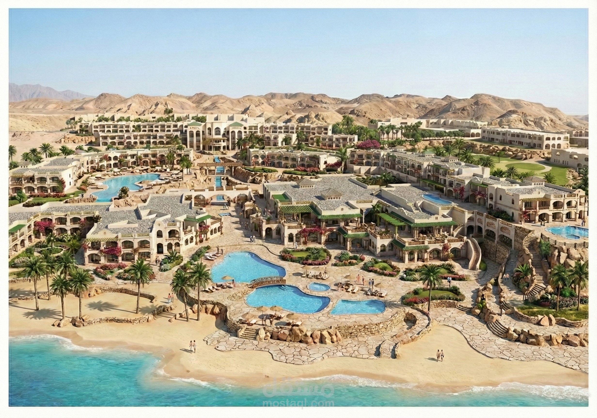 فندق بلازا 5 نجوم- شرم الشيخ- خليج نعمة - تصميم معماري و داخلي - اشراف على التنفيذ