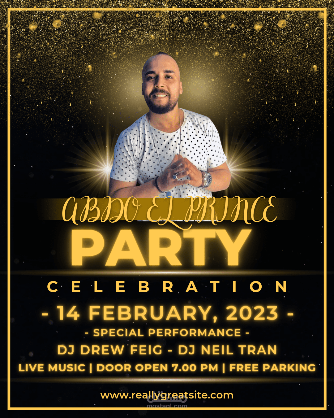 بوست اعلاني عن حفلة