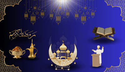 تصميم رمضاني بسيط وأنيق يعكس روحانية الشهر الكريم