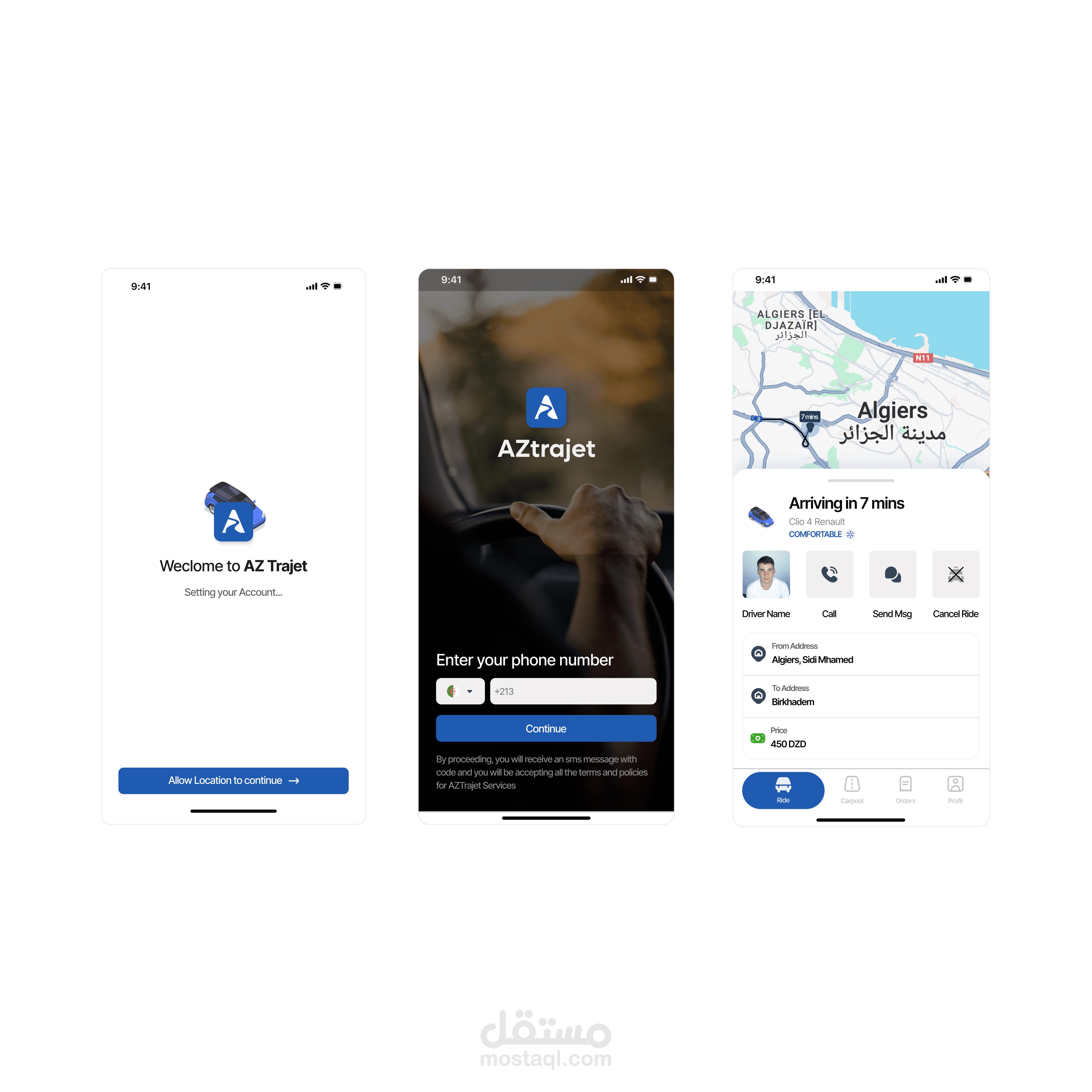 AZ Trajet هي منصة VTC