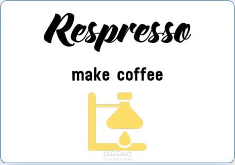 لوجو محل لصنع القهوه بالتقطير