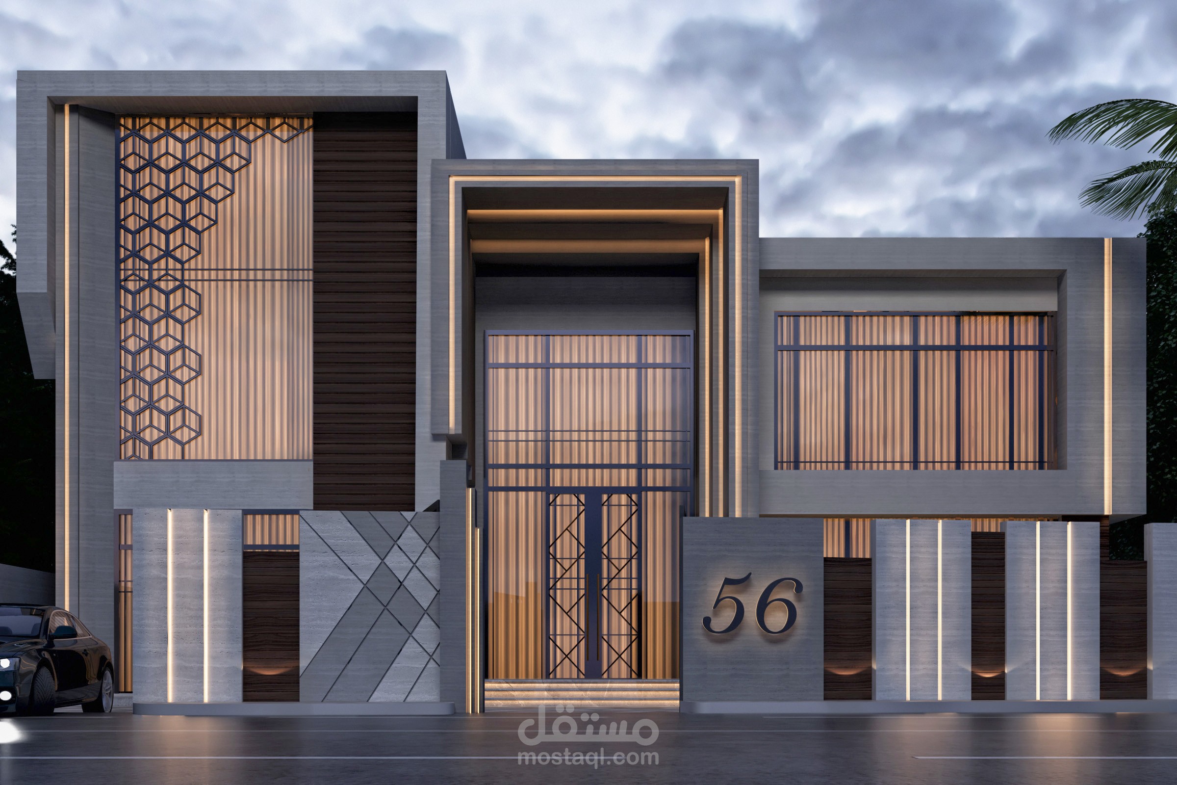 تصميم واجهه خارجي مودرن