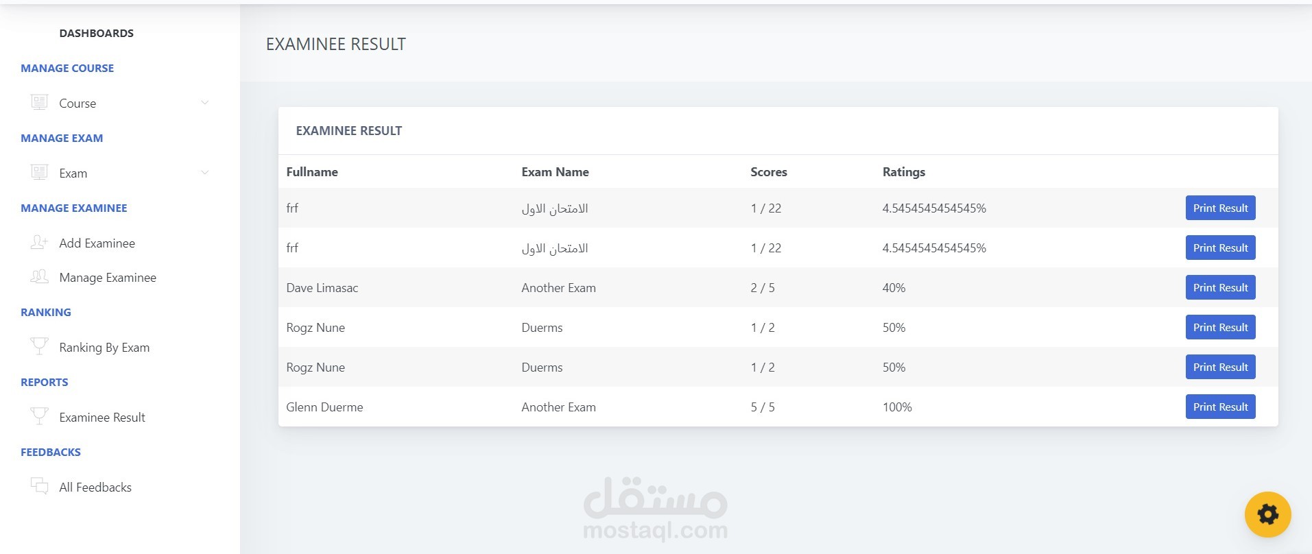 اختبارات الكترونية