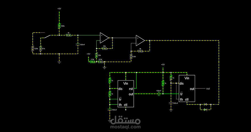 محاكاة دوائر كهربية circuit design simulation