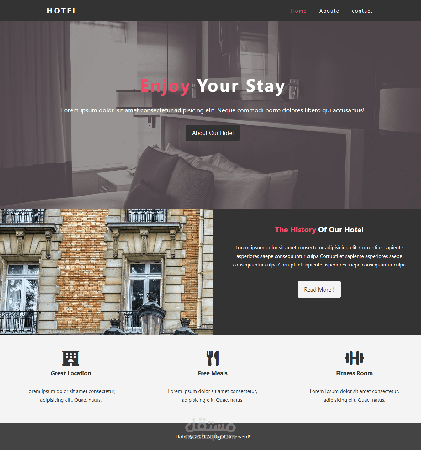 Hotel Website