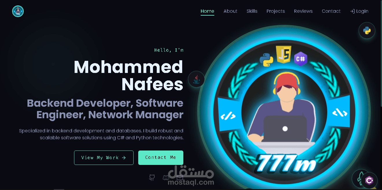 موقع لعرض اعمالك