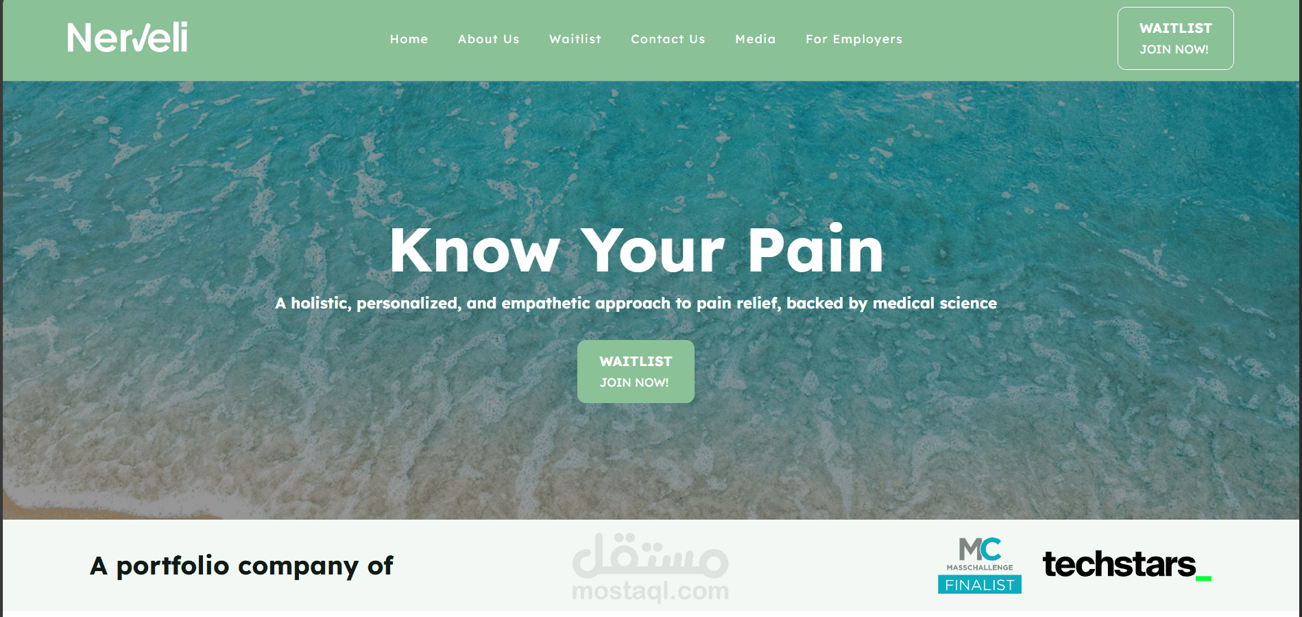 Nerveli — منصة لإدارة الألم بشكل مخصص