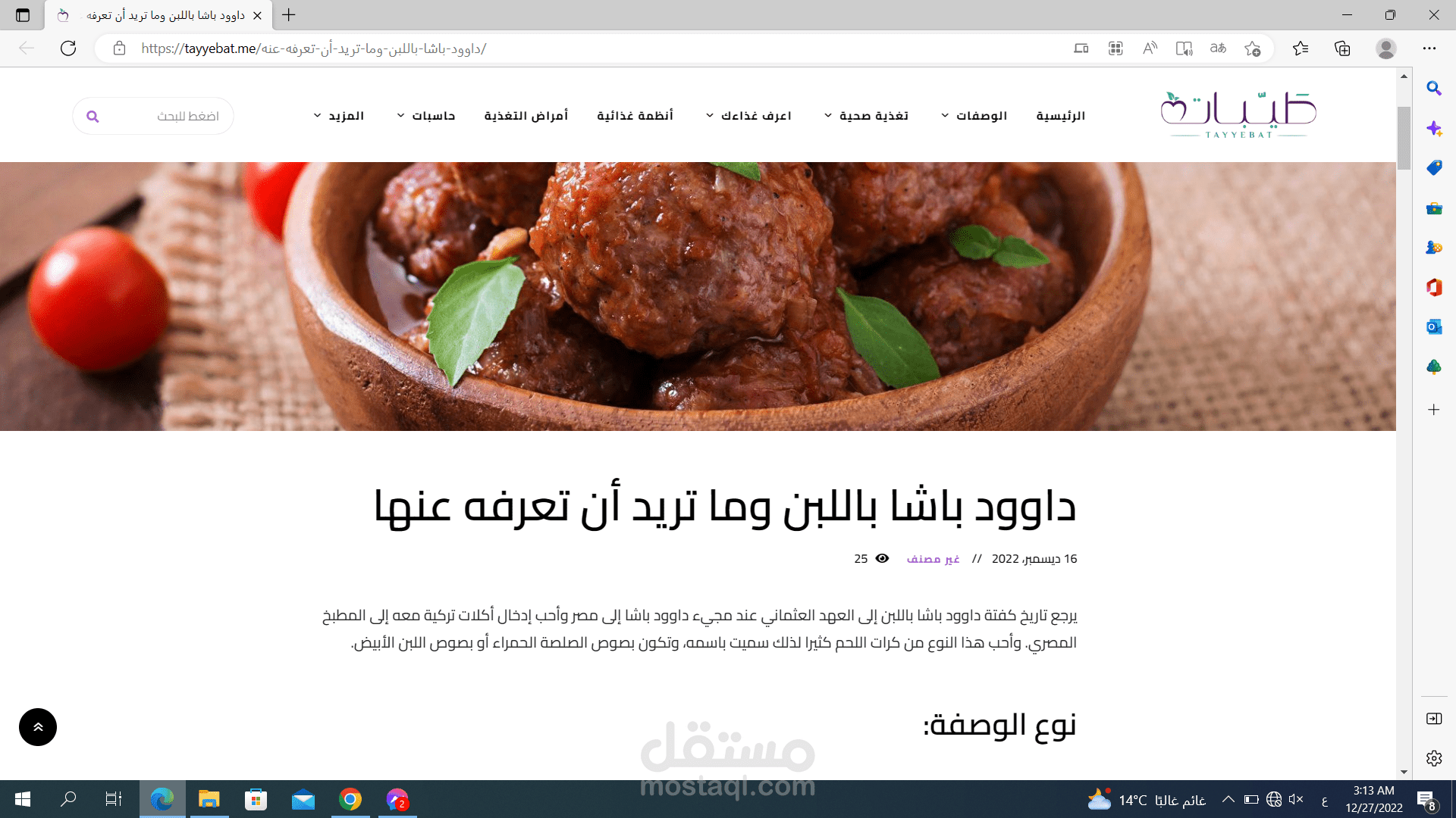 مقال داوود باشا باللبن