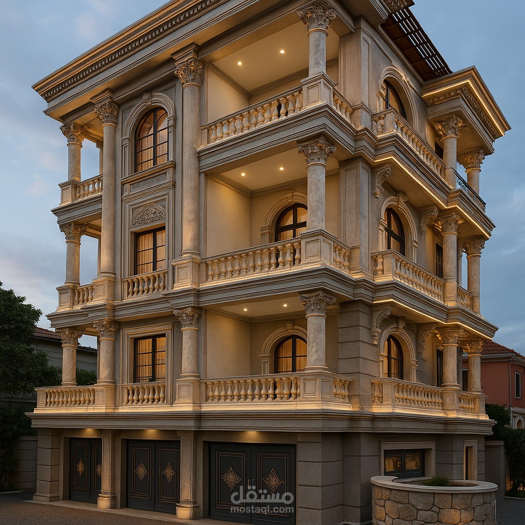 تعديل واجهات مبنى سكنى قائم