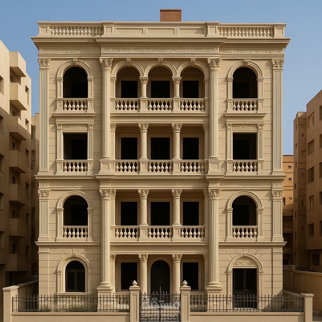 اعداد التصميم المعمارى للمبنى
