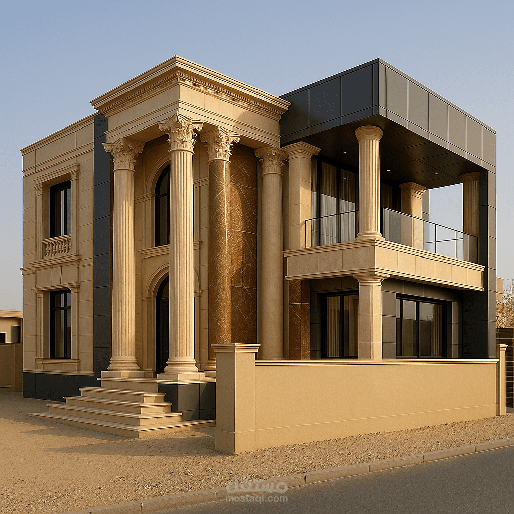 تعديل ممارى لواجهات مبنى قائم