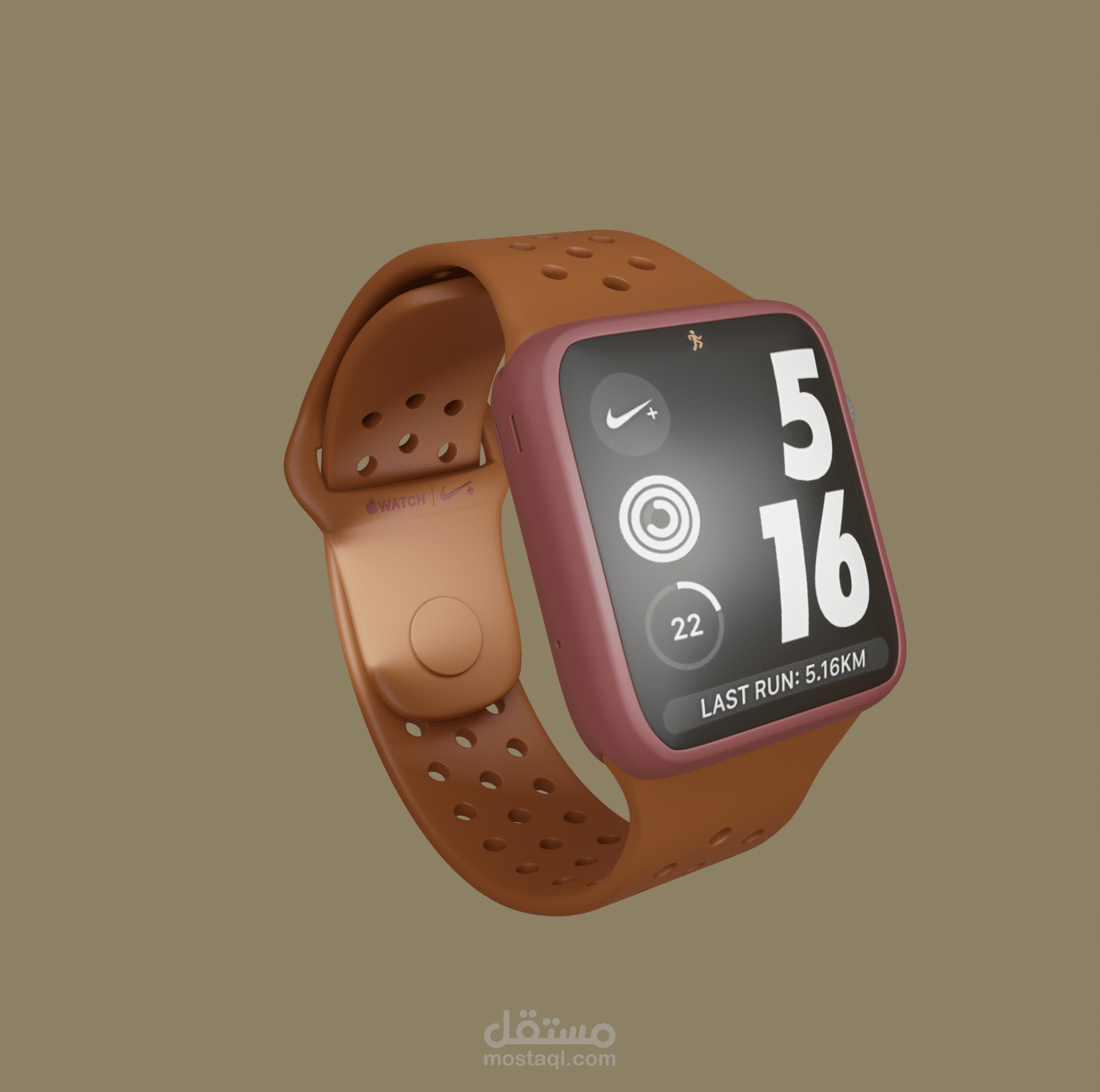 تصميم ثلاثي الابعاد ل ساعة أبل ( Apple watch )