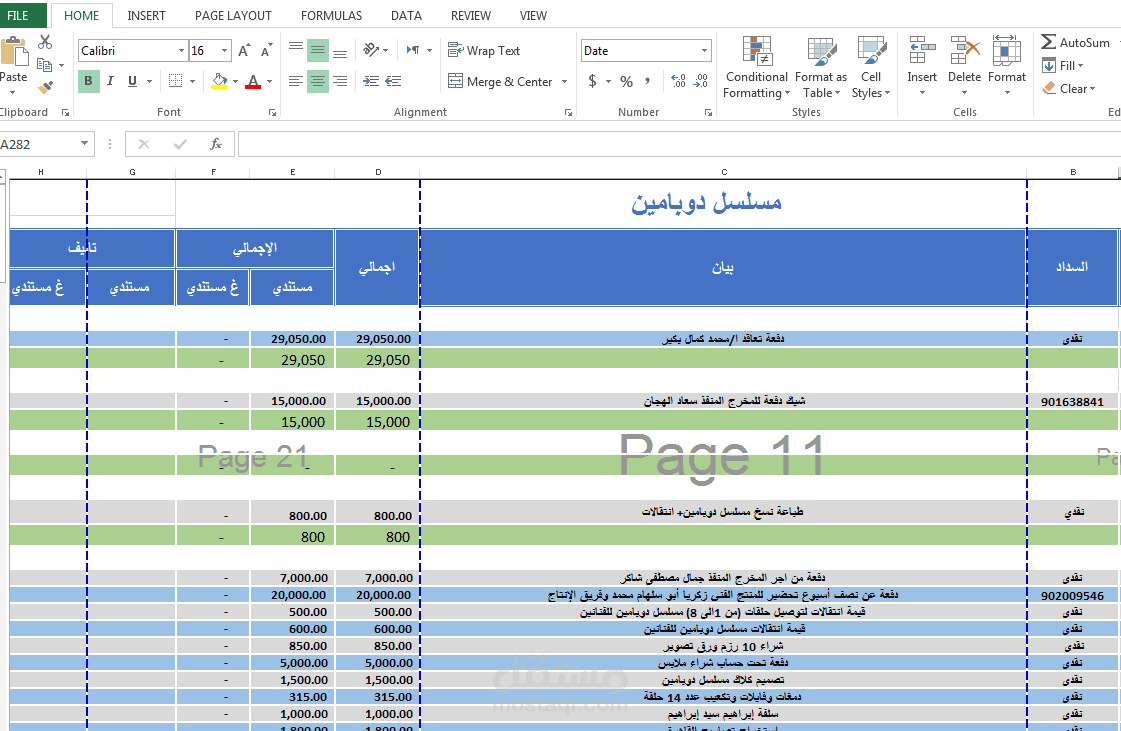 تحليلى مصروفات