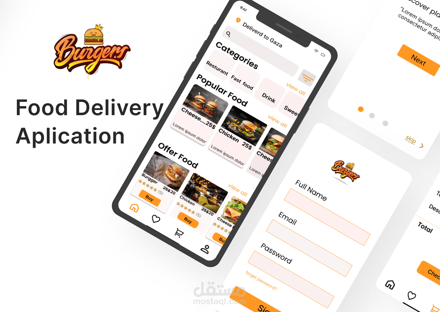 تطبيق موبايل للمطعم