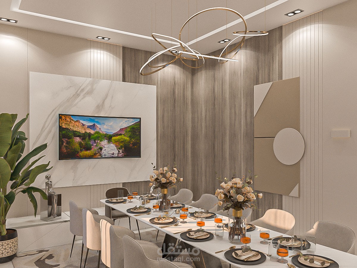 غرفة طعام مودرن بمدينة جدة