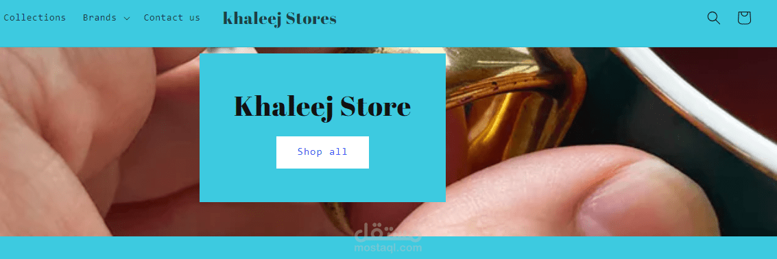 تصميم متجر على منصة شوبيفاى(قالب خاص)