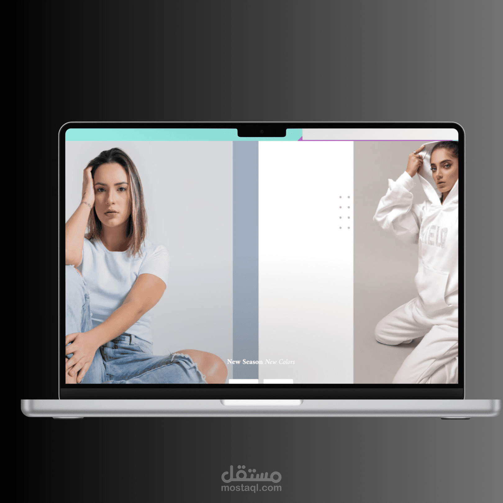 تصميم هوية بصرية + متجر للملابس شوبيفاى
