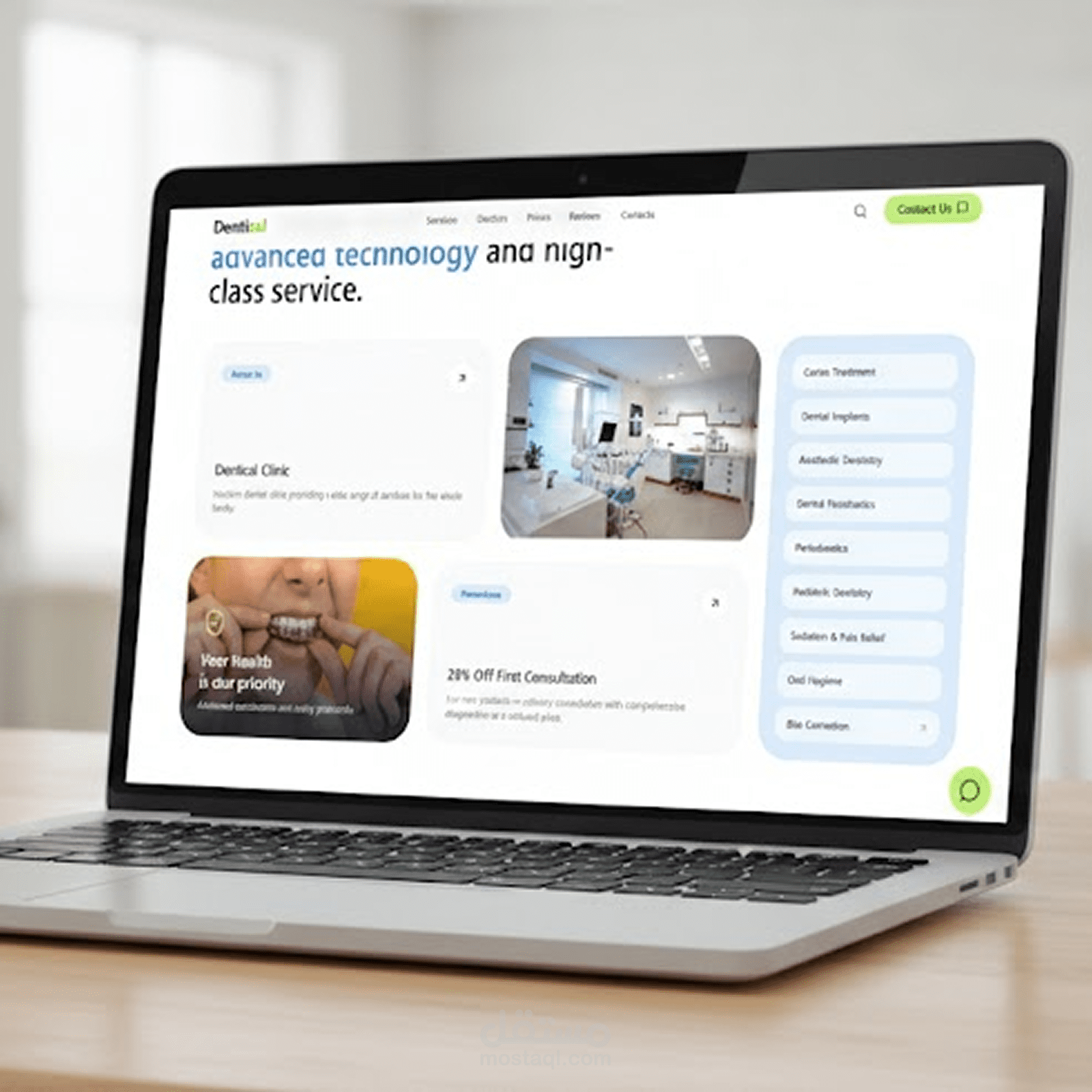 تطوير موقع احترافي لعيادة أسنان يزيد من الحجوزات عبر الإنترنت