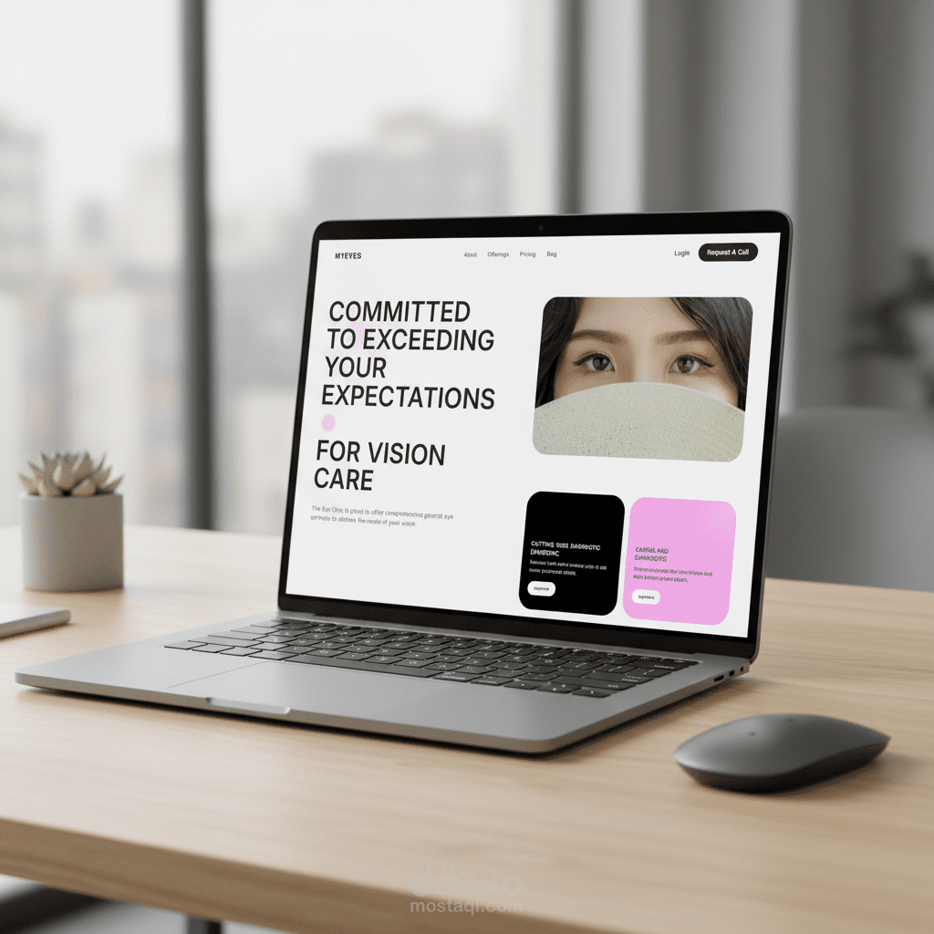 تطوير موقع طبي متكامل لعيادة عيون يزيد الثقة ويبسط حجز المواعيد
