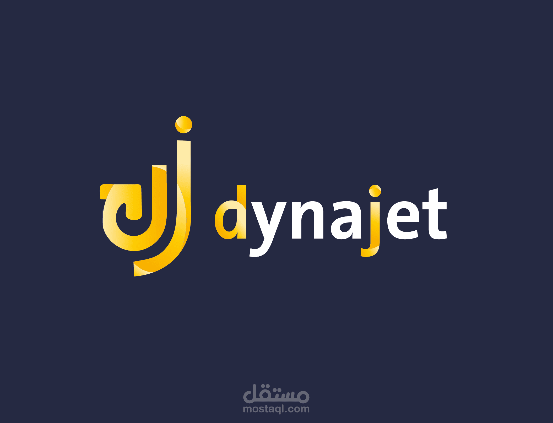 تصميم شعار لشركة dynajet