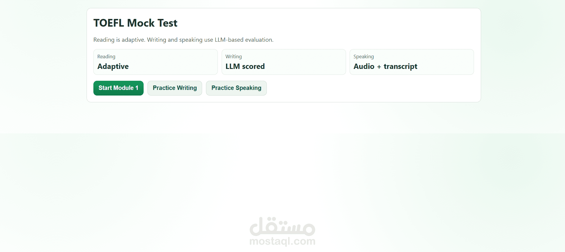toefl mock exam