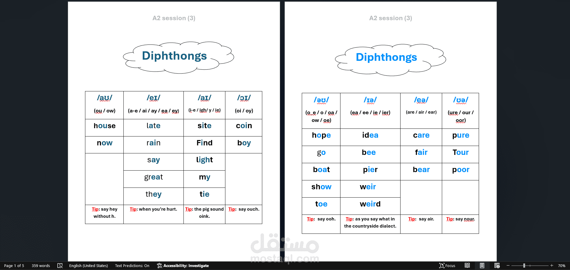 تنسيق وتفريغ ملفات تعليمية من PowerPoint إلى Word