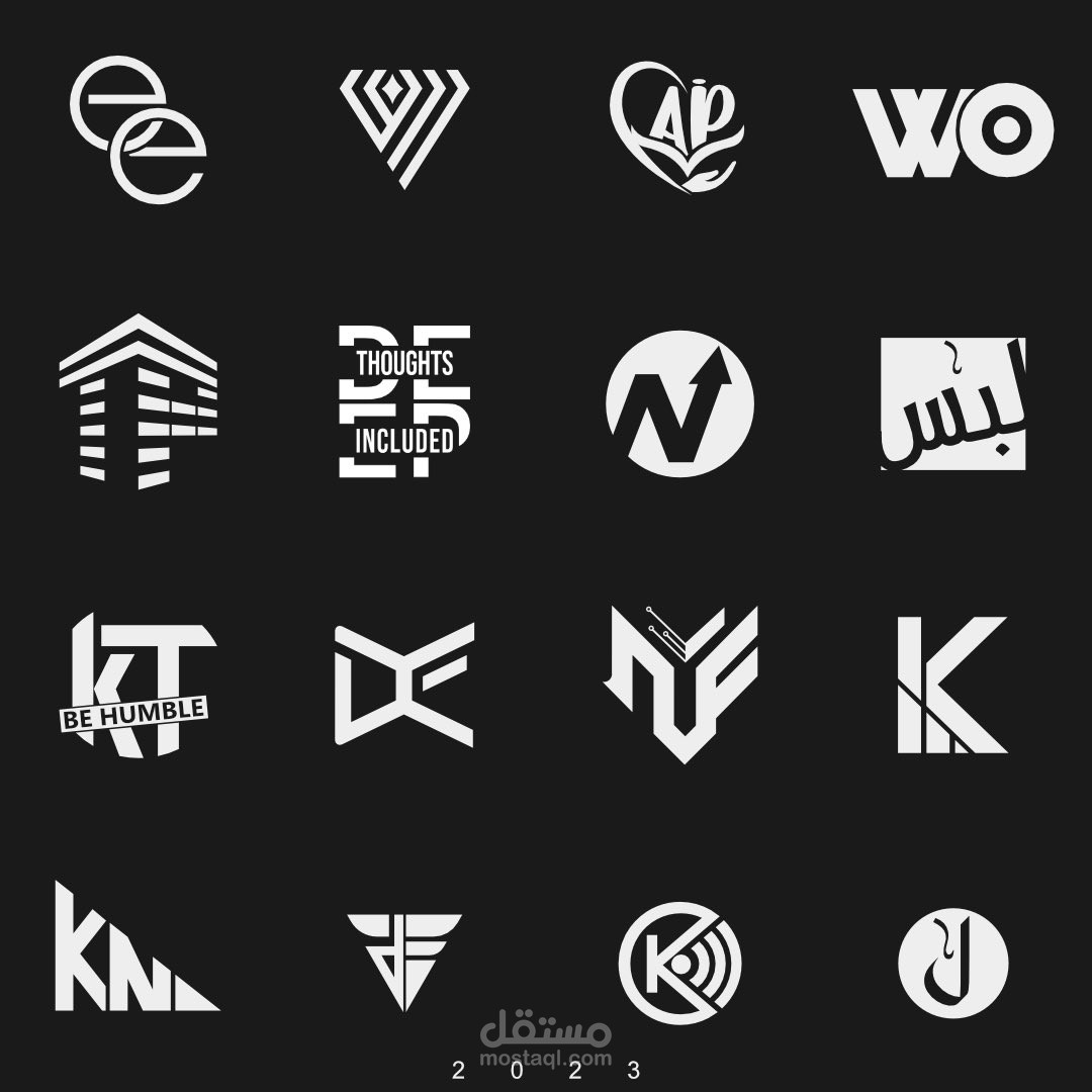 المجموعة الاولى من شعارات صممتها لعملاء حقيقين