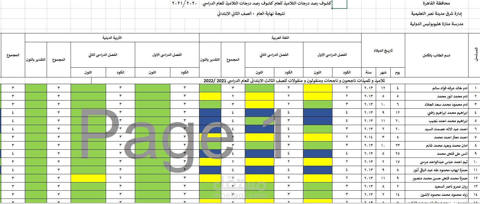ُملفات أكسل