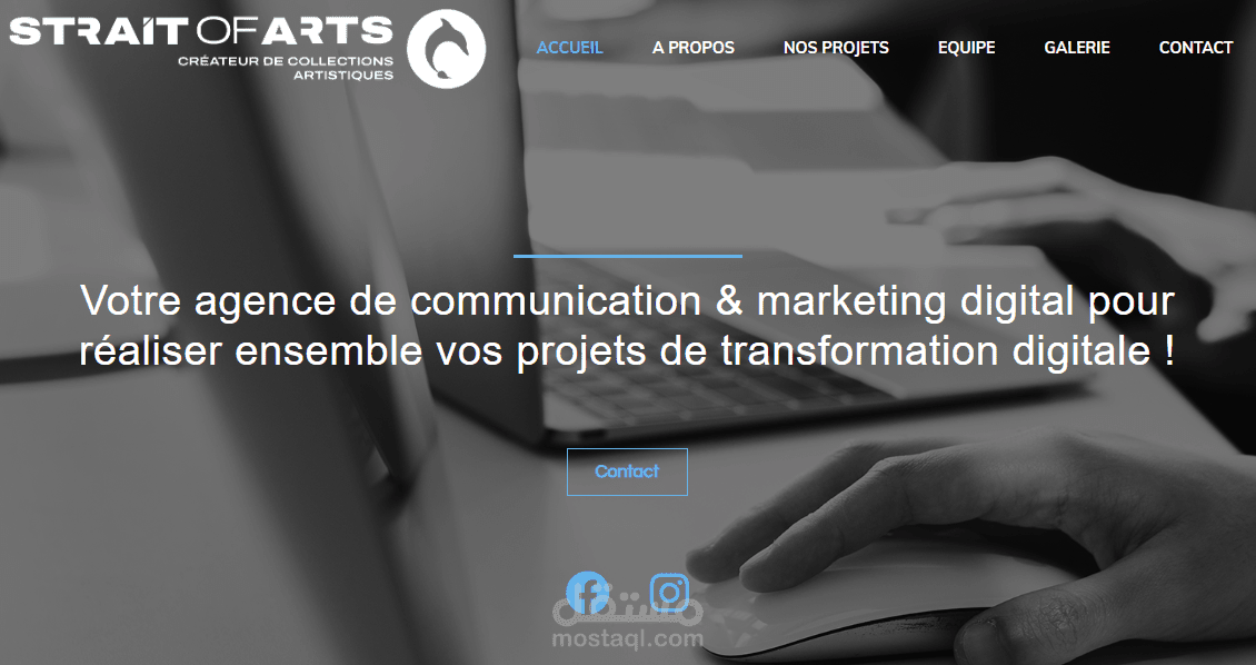 موقع Agence de communication & marketing digital