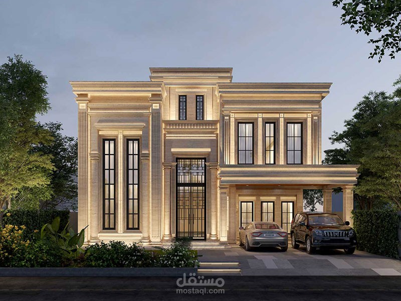 تصميم فيلا 3d