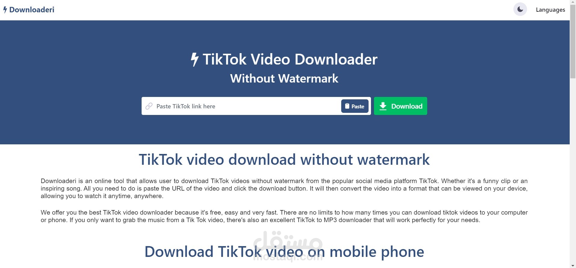 موقع تحميل فيديو TikTok