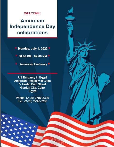 Independence Day celebration flyer