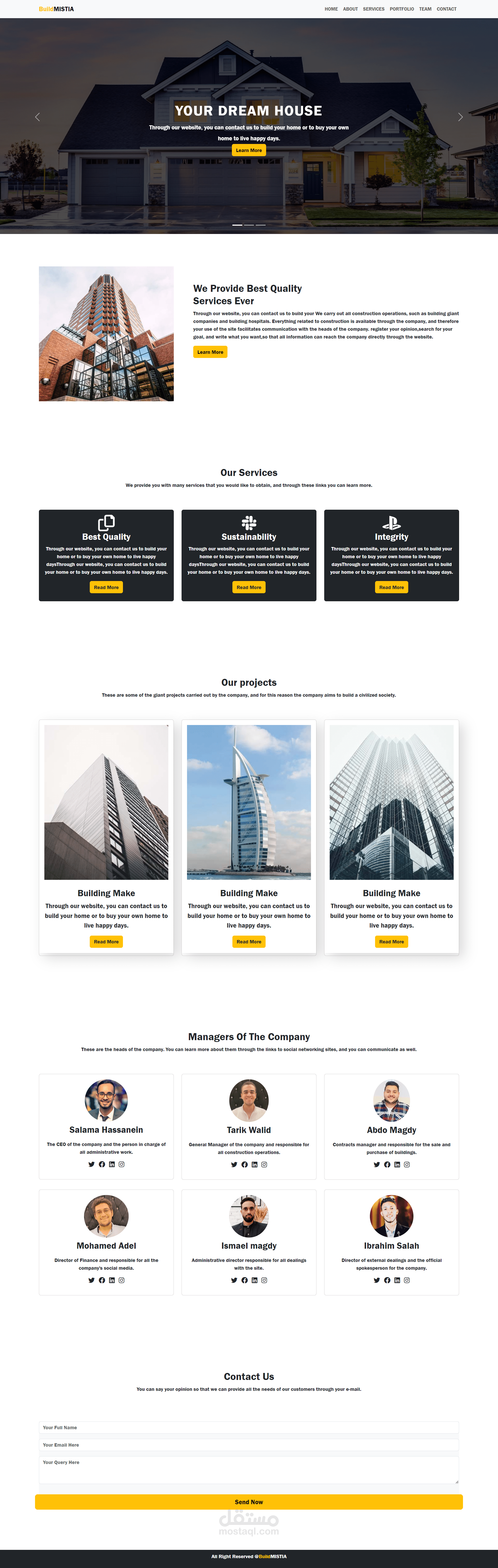 Responsive Website using bootstrap