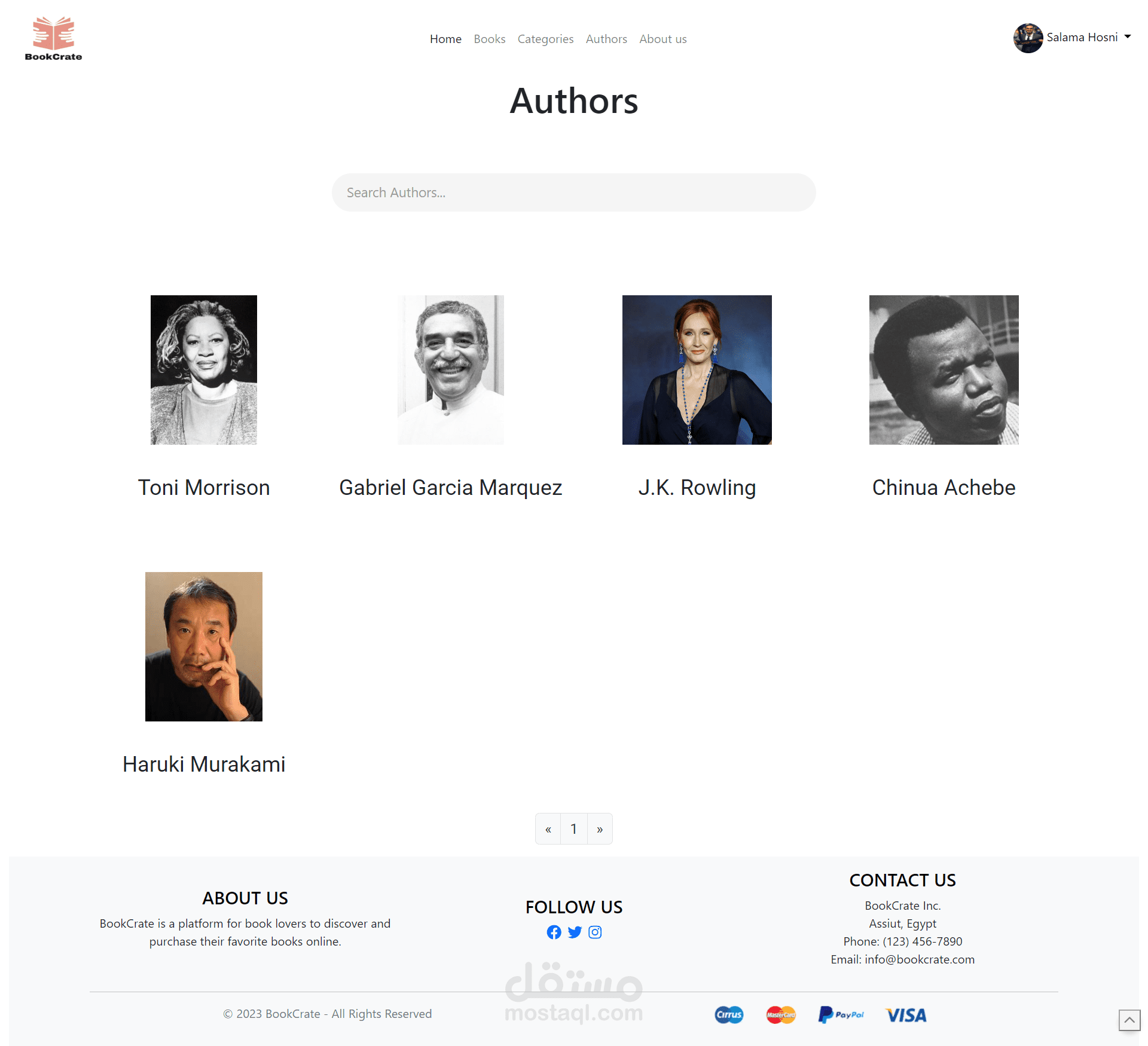 موقع كامل لبيع وعرض الكتب باستخدام Angular, Nodejs, and MongoDB