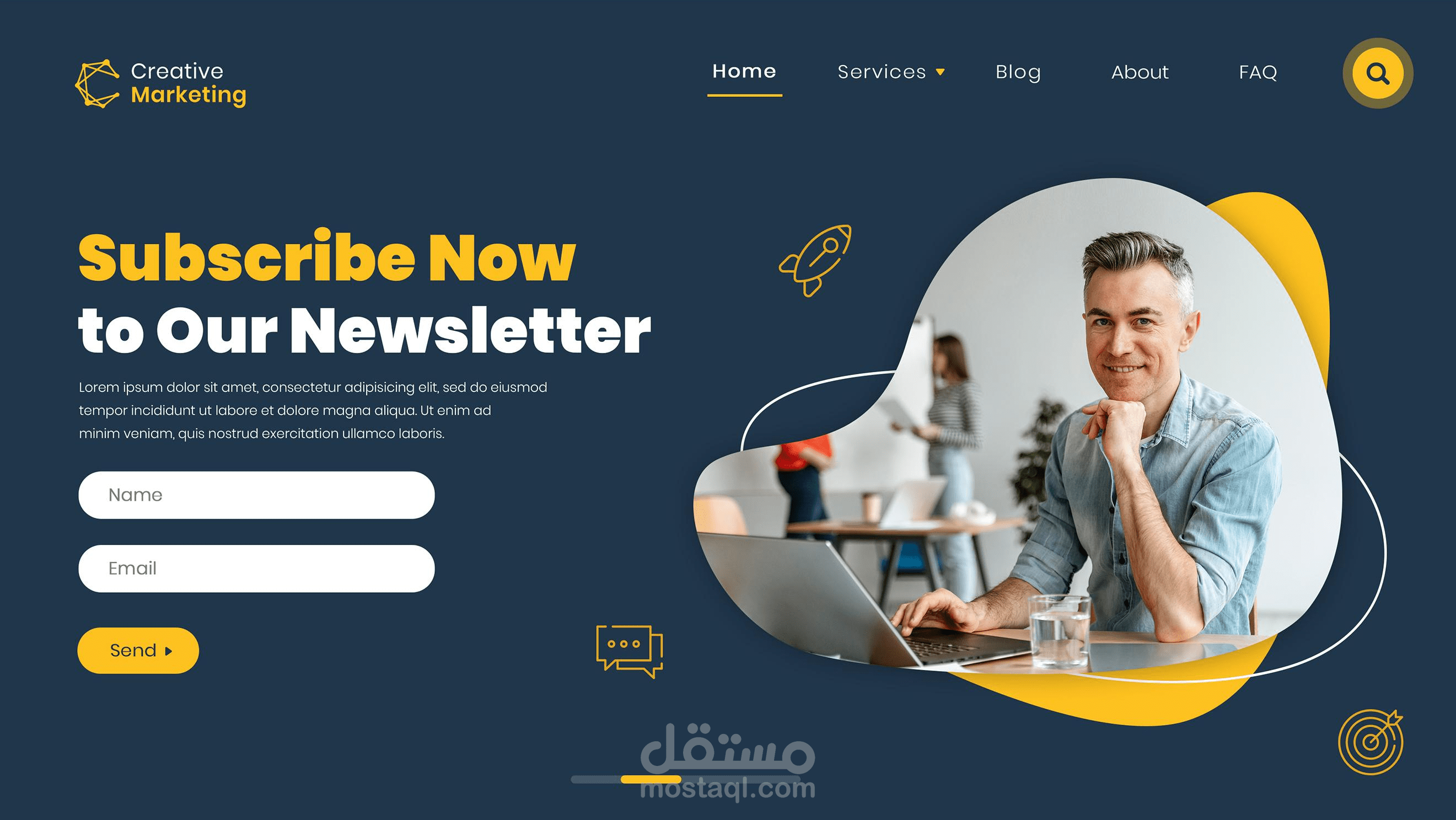 إنشاء صفحة هبوط (landing page) مناسبه لموقعك الشخص او شركتك