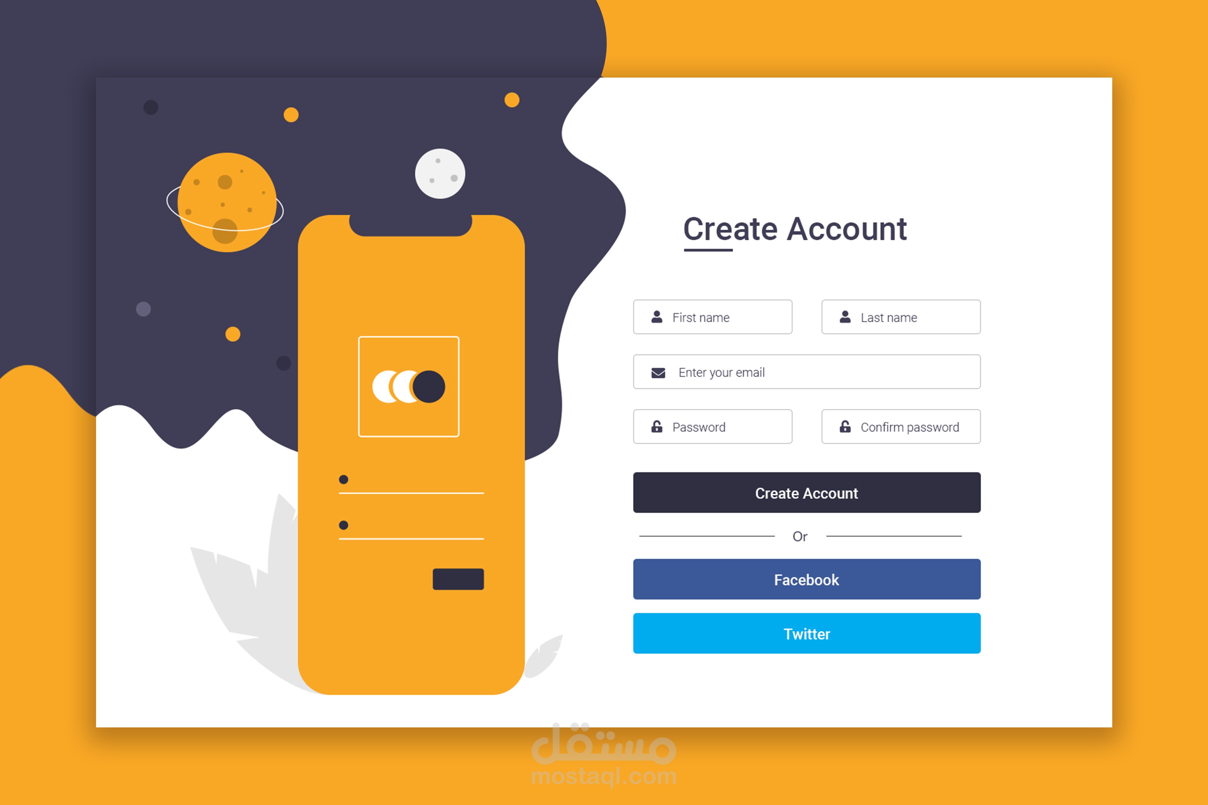 انشاء صفحه تسجيل دخول ( login & logout )