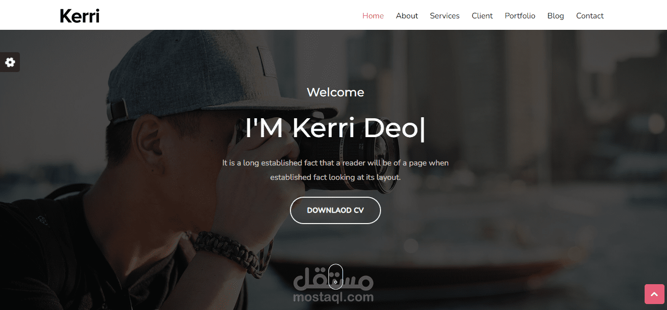 انشاء موقع خاص ( CV)