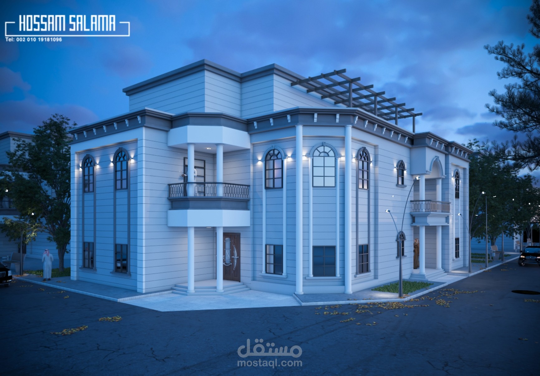 تصميم خارجي ل فيلا ( السعودية )