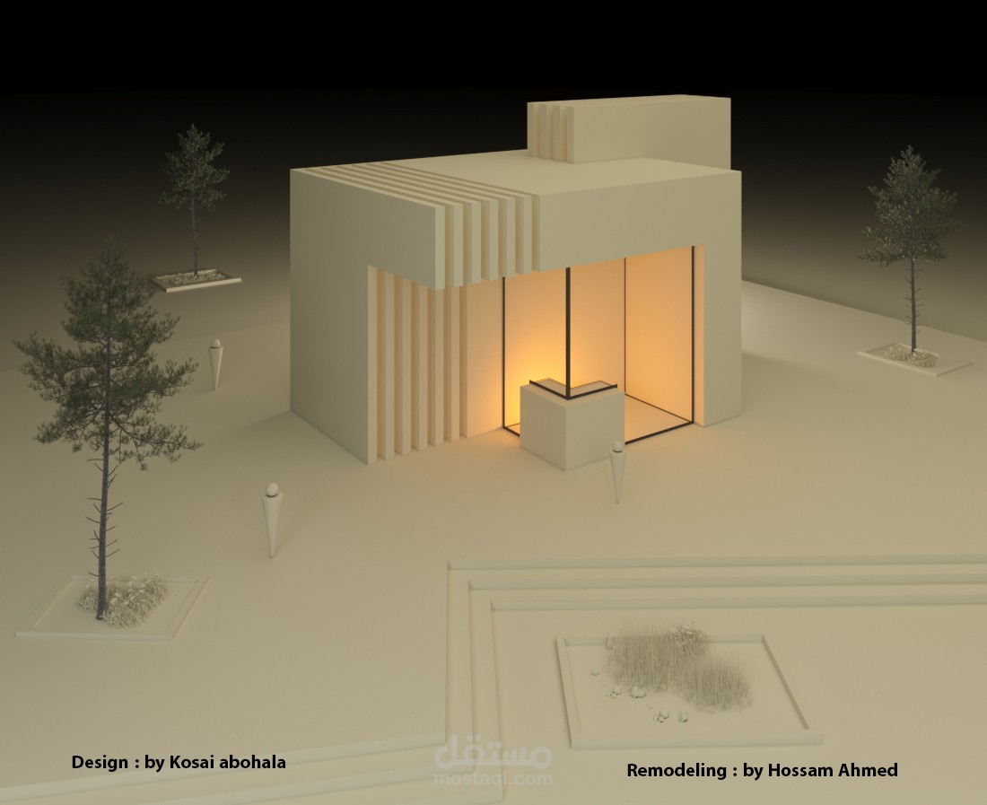 3d exterior lighting, modeling 02