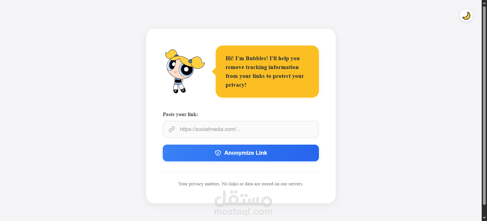 Link Anonymizer – Privacy Protection Web Application