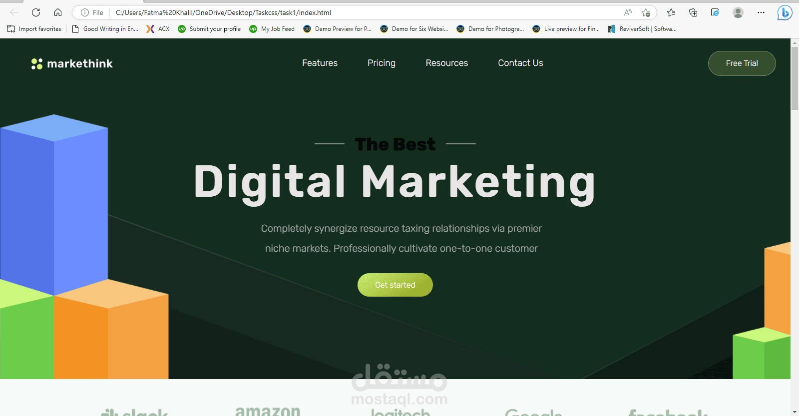 بناء موقع لـ Digital Marketing Company