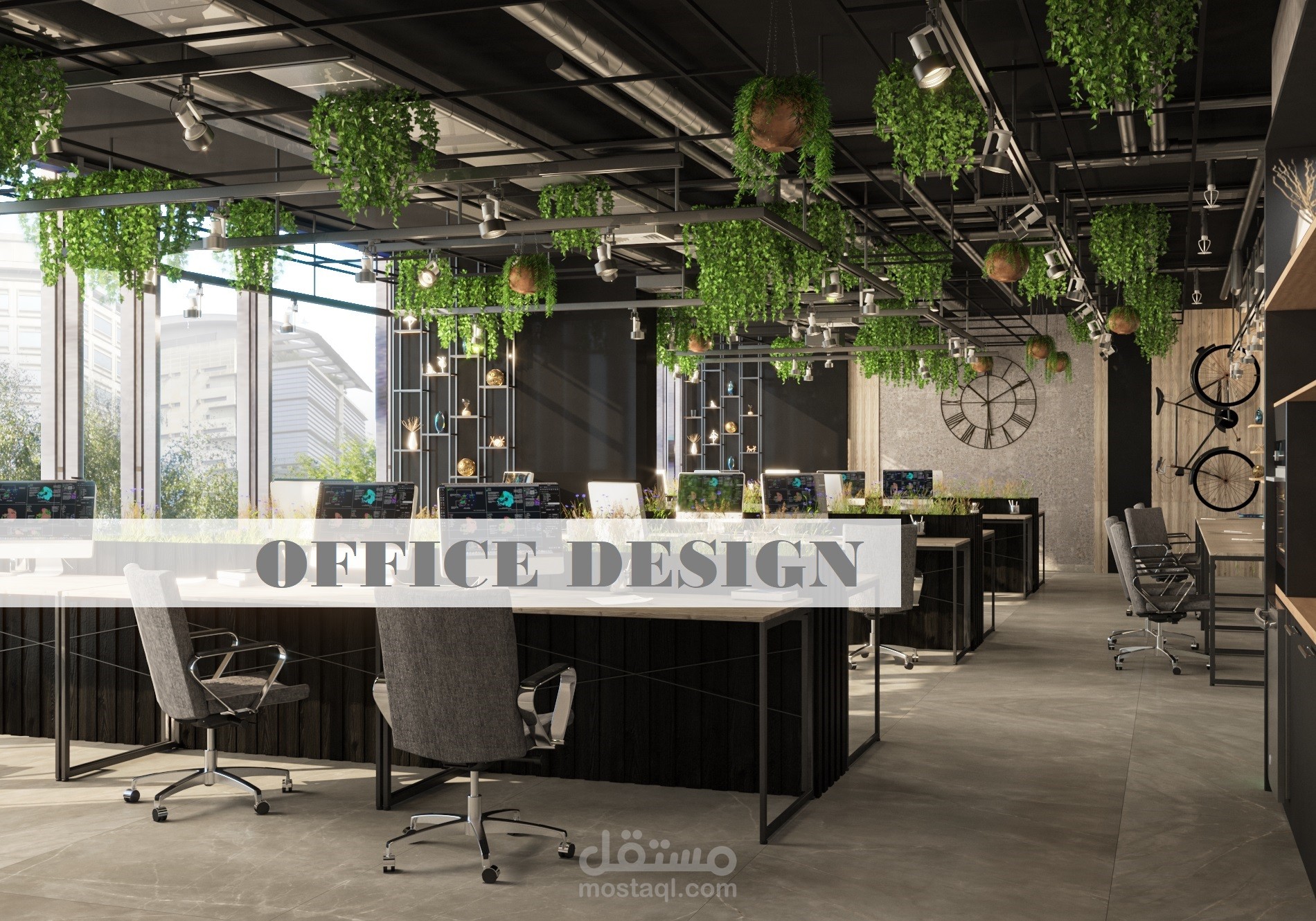 OFFICE DESIGN - IndOFFICE DESIGN - Industrial Styleustrial Style