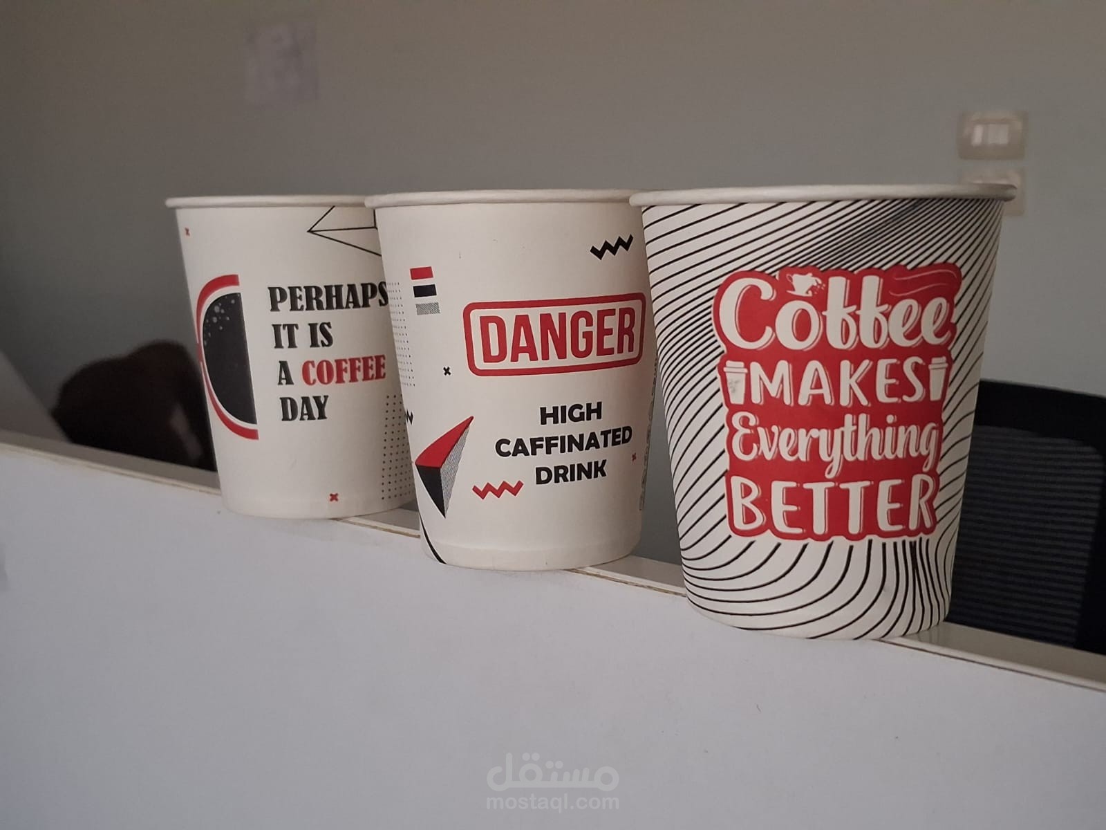 تصميم اكواب ورقيه بمتطلبات خاصه