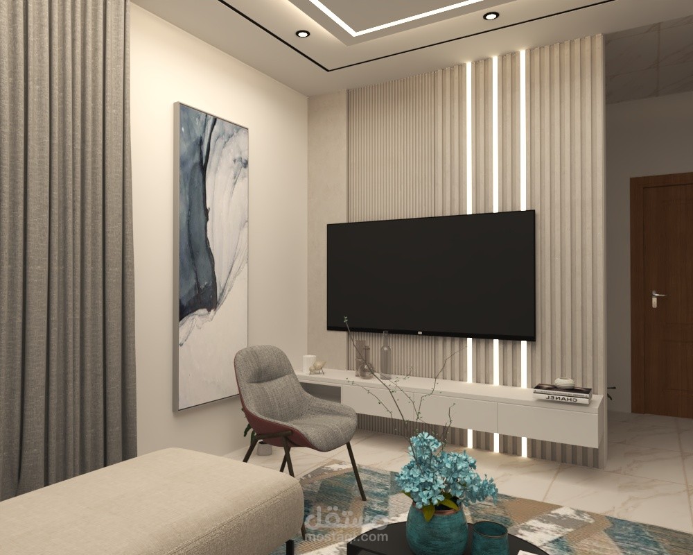 تصميم داخلي لفلة سكنية