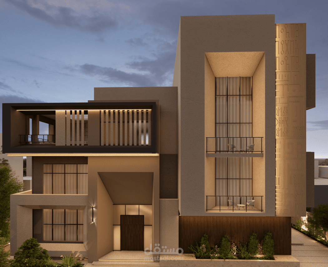 تصميم فلة سكنية