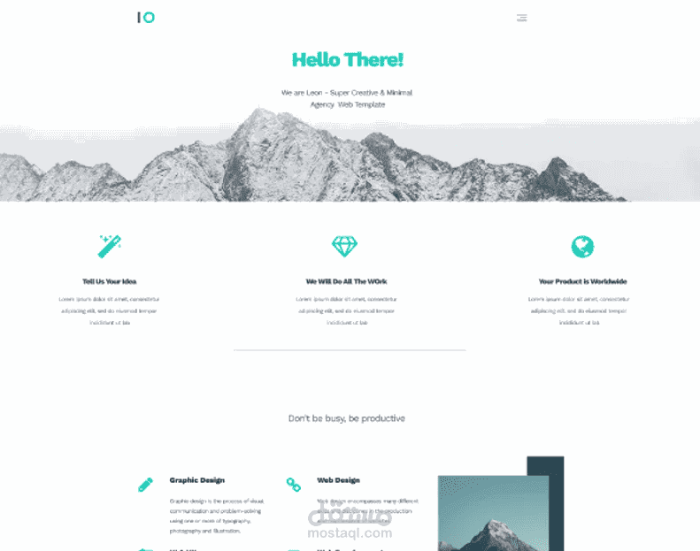 leon Template html css