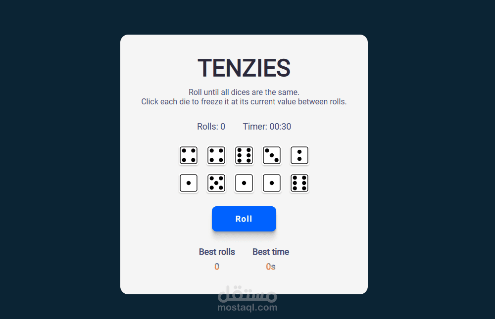 Tenzies Game